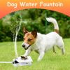 Dog Water Fountain Outdoor Dog Pet Water Dispenser Step-on Activated Sprinkler