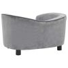 Dog Sofa Gray 27.2"x19.3"x15.7" Plush