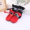 4pcs Dog Shoes; Large Pet Waterproof Chihuahua Anti-slip Boots Puppy Cat Socks Botas S/M/L/XL